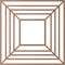 Ekena Millwork Raven Wood Fretwork Pierced Ceiling Medallion, Wood (Paint Grade), 34"OD x 12 1/2"ID x 3/8"T CMWP34X34X0375RAMF - alternate 2